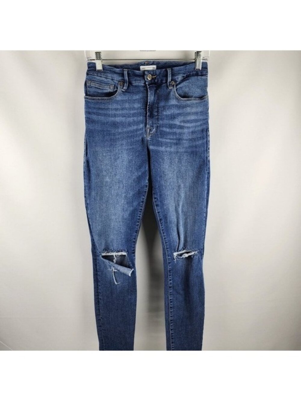 Good American Good Legs Jeans 8/29 Mid Rise Skinny GL873T1 Blue 785 (29x28)